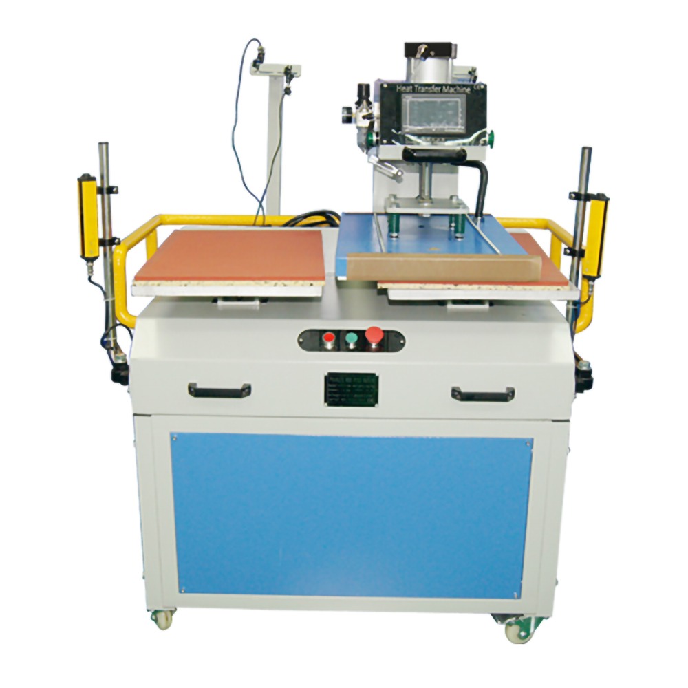 Automatic Electric Dual Station Heat Press Machine with Safety Light Curtain for Apparel Production Automatic Electric Dual Station Heat Press Machine with Safety Light Curtain for Apparel Production