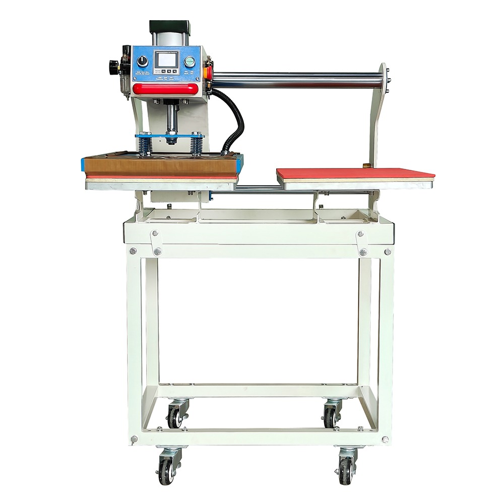 Pneumatic Slide-Up Dual Station T-Shirt Heat Press Machine for High-Output Garment Printing ZS-QT Pneumatic Slide-Up Dual Station T-Shirt Heat Press Machine for High-Output Garment Printing ZS-QT