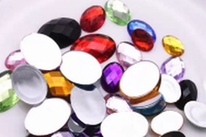 Oval rhinestones