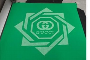Brand graphic engraving